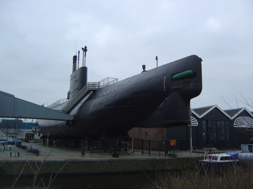 Preserved submarine HNLMS Tonijn (1960). Image by J. D. Davies.